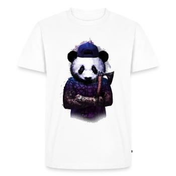 woods panda - T-shirt Premium bio Homme - blanc - Devant - Nico (187cm)