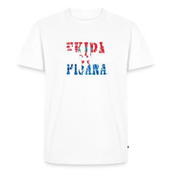 Hrvatska Croatie Football - T-shirt Premium bio Homme - blanc - Devant - Nico (187cm)