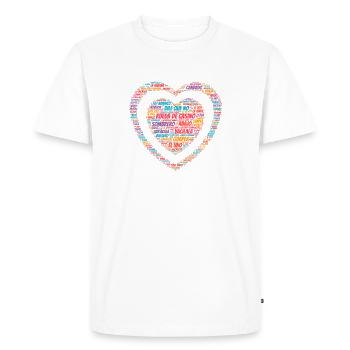 Rueda de Casino Salsa Cuba Dance Salsa Cubana - T-shirt Premium bio Homme - blanc - Devant - Nico (187cm)