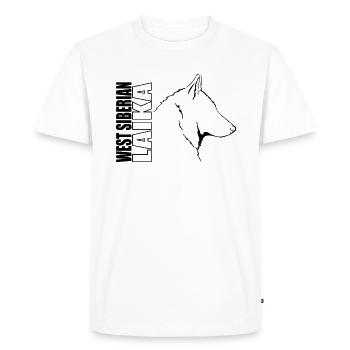 SIBÉRIE OCCIDENTALE LAIKA Profil Chiens Chiens Wilsigns - T-shirt Premium bio Homme - blanc - Devant - Nico (187cm)