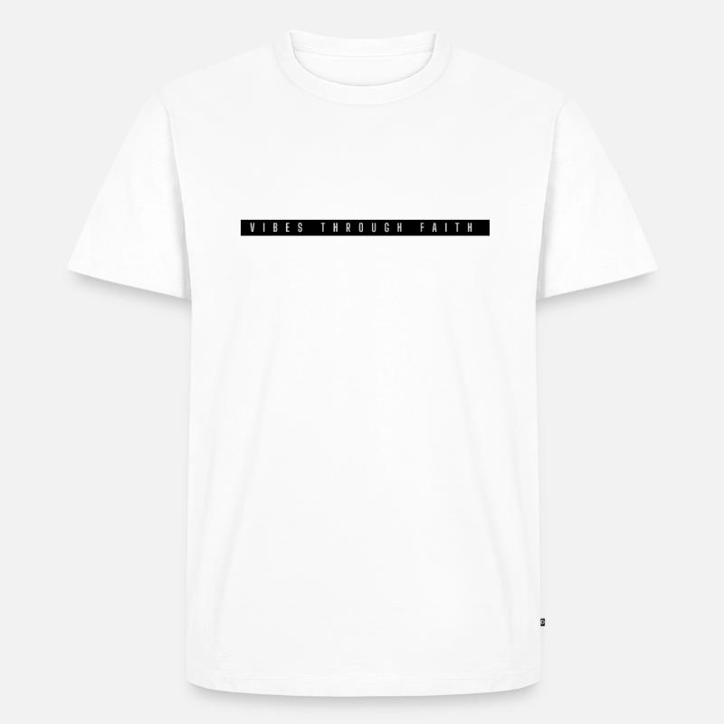 Positive Stimmung Durch Glauben Design - Männer Premium Bio T-Shirt - Weiß
