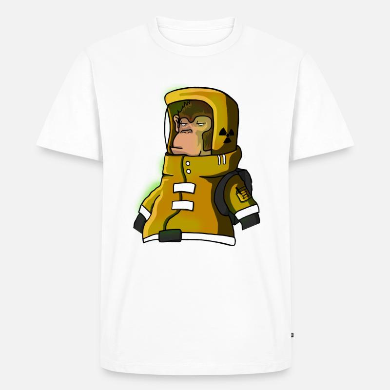 Monkeysta - Männer Premium Bio T-Shirt - Weiß