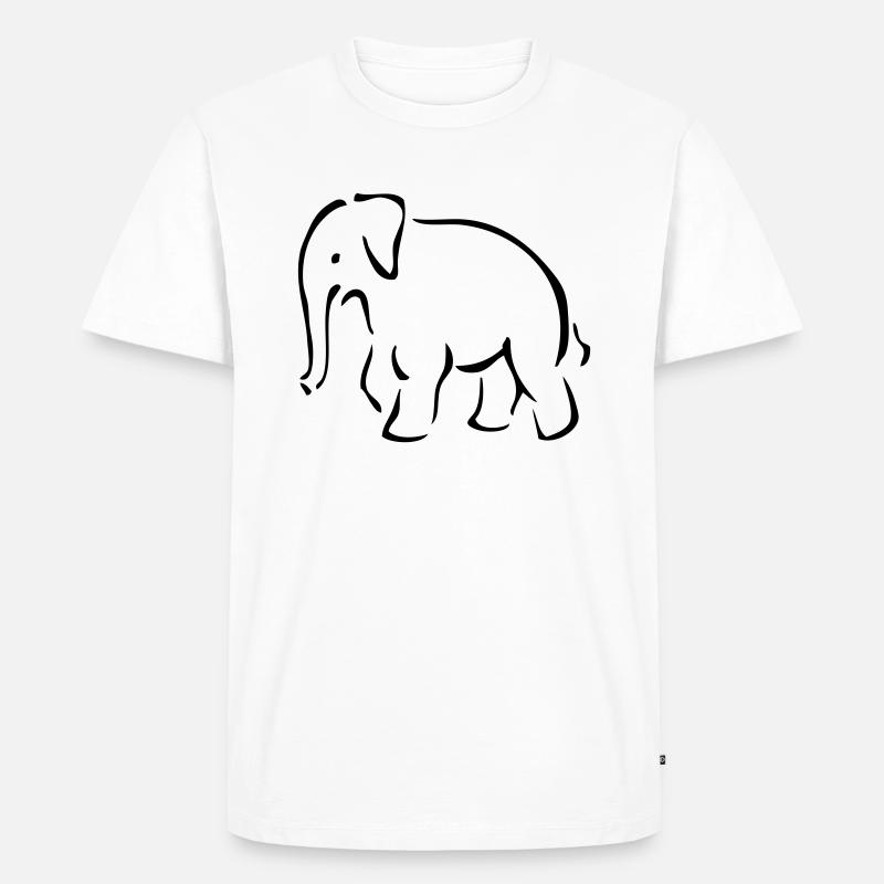 Mammut - Männer Premium Bio T-Shirt - Weiß