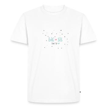 Motiv Big Sis - Männer Premium Bio T-Shirt - Weiß - Vorne - Nico (187cm)