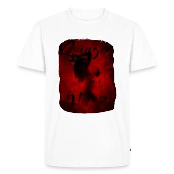 Singel Så in I Helvete - Men's Premium Organic T-Shirt - white - Front - Nico (187cm)