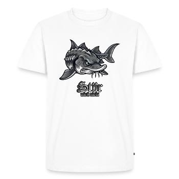 Sturgeon Fishing Fishing Don't bother me - Men's Premium Organic T-Shirt - white - Front - Nico (187cm)