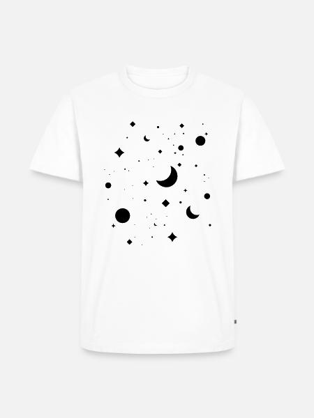 Sternenhimmel - Männer Premium Bio T-Shirt - Weiß