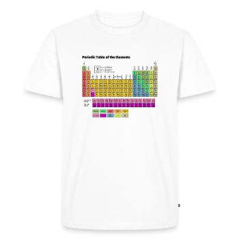 Periodensystem der Elemente - Männer Premium Bio T-Shirt - Weiß - Vorne - Nico (187cm)