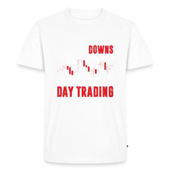 Trader Trading Stock Market Daytrading Finance Stocks - Men's Premium Organic T-Shirt - white - Front - Nico (187cm)
