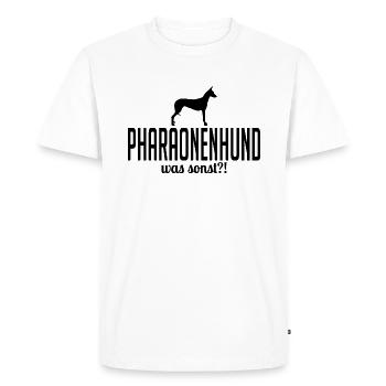 PHARAON chien quoi d’autre chien disant chiens Wilsigns - T-shirt Premium bio Homme - blanc - Devant - Nico (187cm)