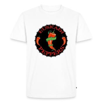 Basque peppers - T-shirt Premium bio Homme - blanc - Devant - Nico (187cm)