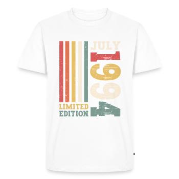 Édition limitée Juillet 1994 28e anniversaire Hommes - T-shirt Premium bio Homme - blanc - Devant - Nico (187cm)