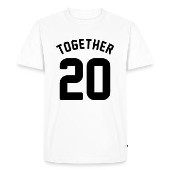 Ensemble depuis - chemise couple - amour - an - T-shirt Premium bio Homme - blanc - Devant - Nico (187cm)