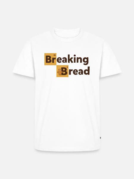 Bernd Das Brot Breaking Bread - Männer Premium Bio T-Shirt - Weiß