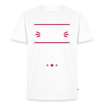 le roi du tennis, tennisman - T-shirt Premium bio Homme - blanc - Devant - Nico (187cm)