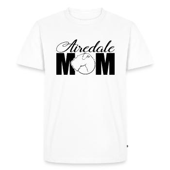 Airedale Terrier Profil Chiens Chien Wilsigns - T-shirt Premium bio Homme - blanc - Devant - Nico (187cm)