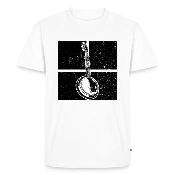 Banjo Banjo player Banjoist - Men's Premium Organic T-Shirt - white - Front - Nico (187cm)