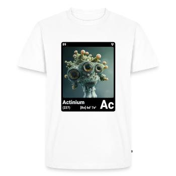 AI am Actinium (bk) mode périodique style - T-shirt Premium bio Homme - blanc - Devant - Nico (187cm)