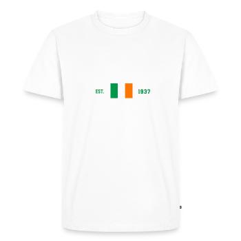 Irlande République Éire - T-shirt Premium bio Homme - blanc - Devant - Nico (187cm)