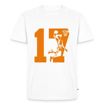 NUMBER 17 BASKETBALL 17TH BIRTHDAY - Men's Premium Organic T-Shirt - white - Front - Nico (187cm)