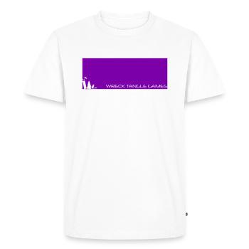 Wreck Tangle Games - Logo - Men's Premium Organic T-Shirt - white - Front - Nico (187cm)