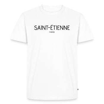Saint Etienne - T-shirt Premium bio Homme - blanc - Devant - Nico (187cm)
