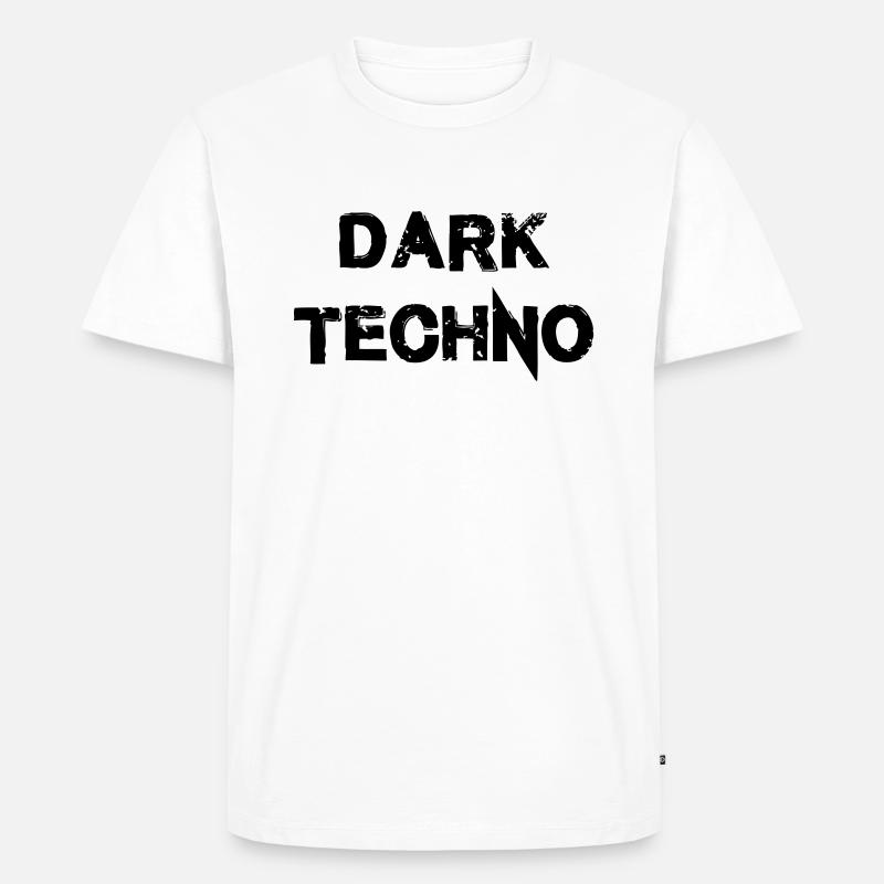 Dark Techno 2.0 - Männer Premium Bio T-Shirt - Weiß