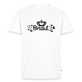 Fête de la couronne - T-shirt Premium bio Homme - blanc - Devant - Nico (187cm)