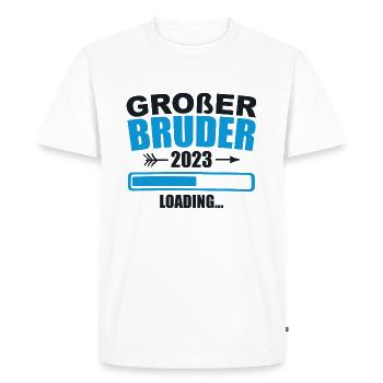 Ich werde Großer Bruder 2023 - T-shirt Premium bio Homme - blanc - Devant - Nico (187cm)