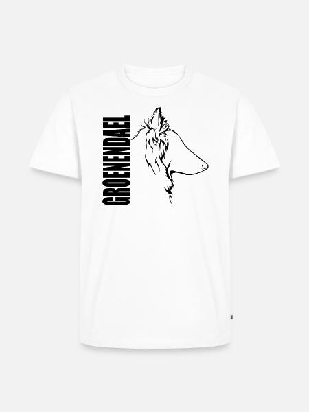 GROENENDAEL Profile Dogs Dog Wilsigns - Men's Premium Organic T-Shirt - white