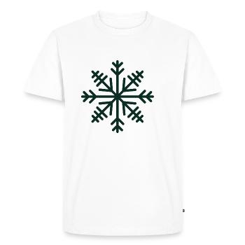 Flocon de neige - T-shirt Premium bio Homme - blanc - Devant - Nico (187cm)