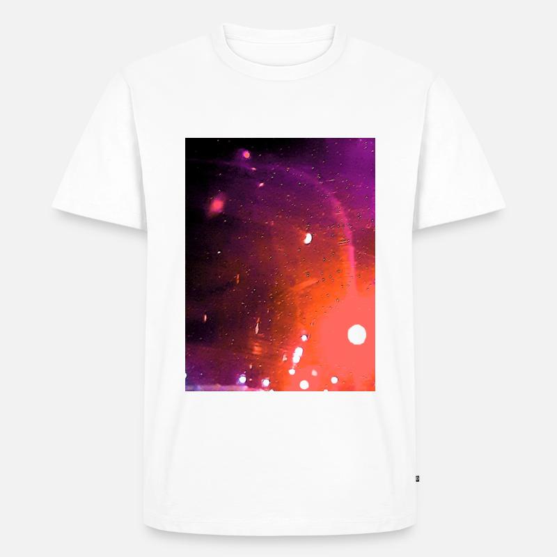 Psychedelic Orange Moon - Männer Premium Bio T-Shirt - undefined