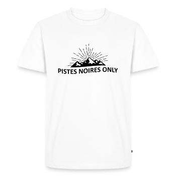 only black slopes - Men's Premium Organic T-Shirt - white - Front - Nico (187cm)