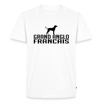 GRAND ANGLO FRANCAIS Dog breeds Dogs Wilsigns - Men's Premium Organic T-Shirt - white - Front - Nico (187cm)