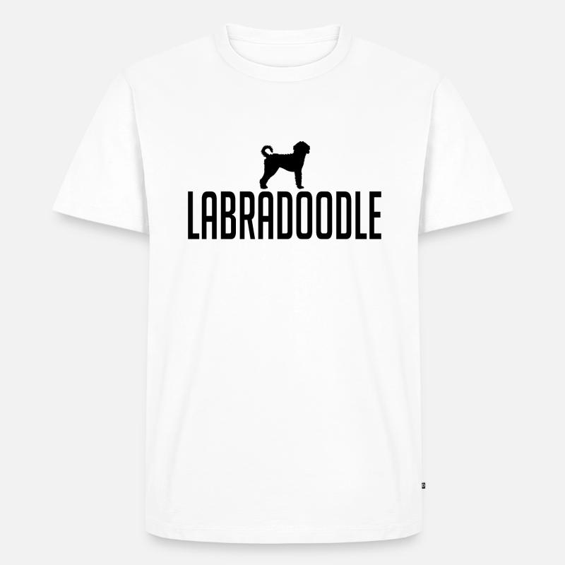 Labradoodle Hunderasse Hunde Wilsigns - Männer Premium Bio T-Shirt - Weiß