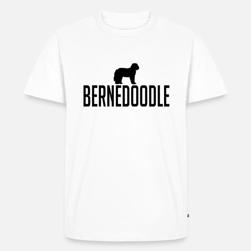 Bernedoodle Hunderasse Hunde Wilsigns - Männer Premium Bio T-Shirt - Weiß