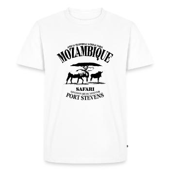 Mosambik - Mozambique - Men's Premium Organic T-Shirt - white - Front - Nico (187cm)