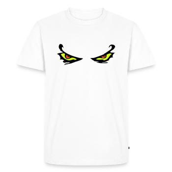 Yeux mauvais - T-shirt Premium bio Homme - blanc - Devant - Nico (187cm)
