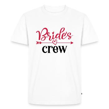 Brides Crew - Men's Premium Organic T-Shirt - white - Front - Nico (187cm)