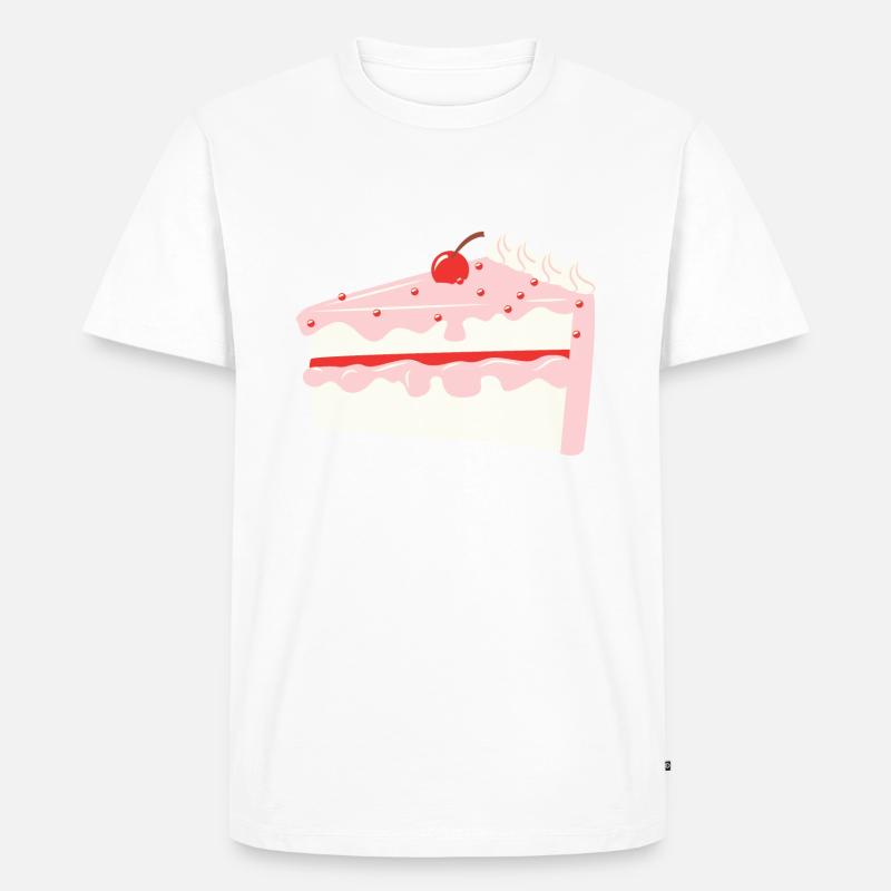 Cherry Cake - Männer Premium Bio T-Shirt - Weiß