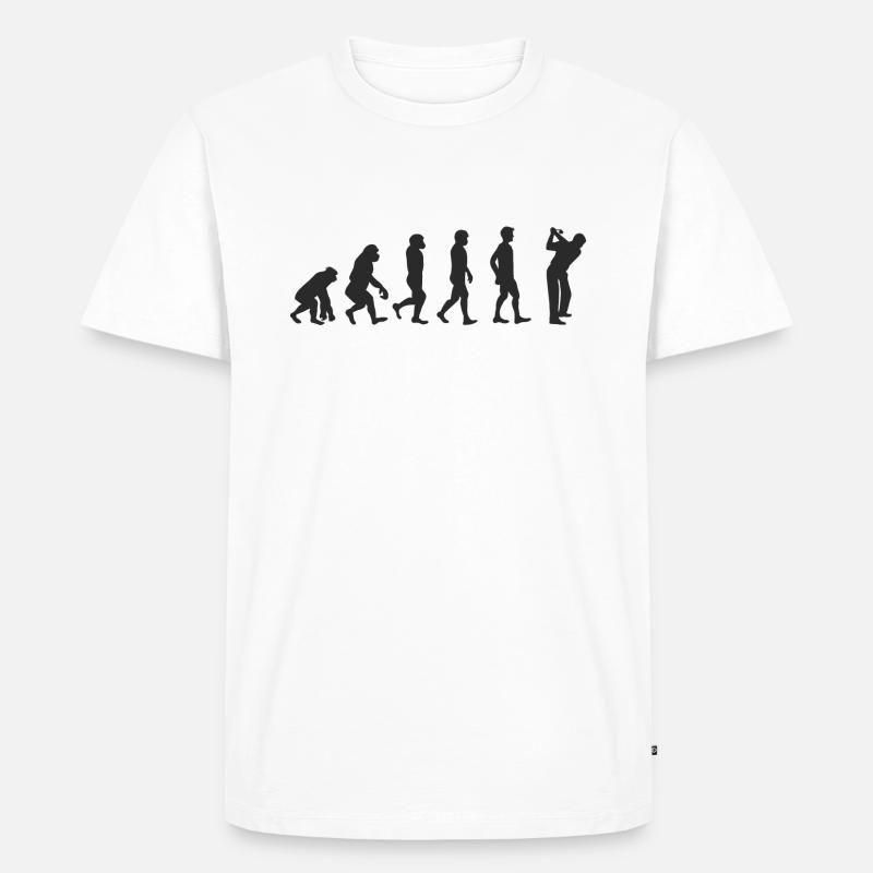 Evolution Golf - T-shirt Premium bio Homme - blanc