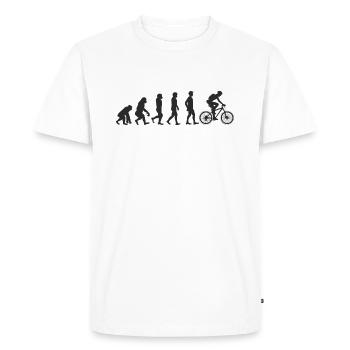 Evolution Bicycle - T-shirt Premium bio Homme - blanc - Devant - Nico (187cm)