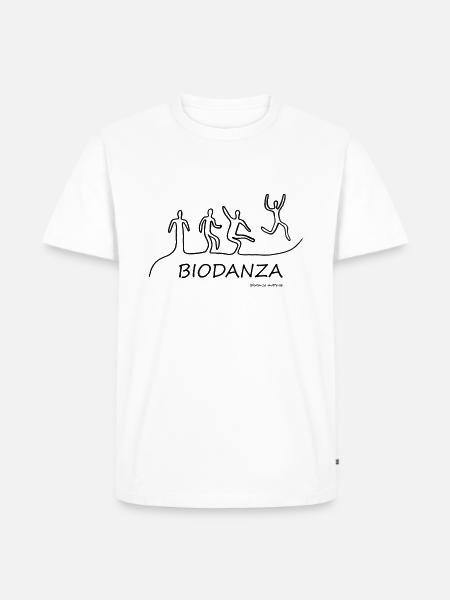 biodanza_jump_shirt - Männer Premium Bio T-Shirt - Weiß