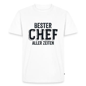 Bester Chef aller Zeiten - Firmenchef Geschenk - - T-shirt Premium bio Homme - blanc - Devant - Nico (187cm)