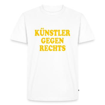 Des artistes contre la droite - T-shirt Premium bio Homme - blanc - Devant - Nico (187cm)