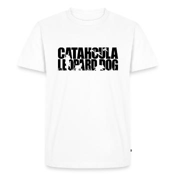 CATAHOULA LEOPARD DOG Hunting Dogs Hunting Wilsigns - Men's Premium Organic T-Shirt - white - Front - Nico (187cm)