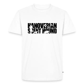 HANOVERIAN SCENT HOUND Hunting Dogs Hunting Dog Wilsigns - Men's Premium Organic T-Shirt - white - Front - Nico (187cm)