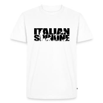 ITALIAN SPINONE Hunting Dog Hunting Dogs Wilsigns - Men's Premium Organic T-Shirt - white - Front - Nico (187cm)