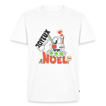 joyeux noel papa cadeau père et fils et fille - T-shirt Premium bio Homme - blanc - Devant - Nico (187cm)