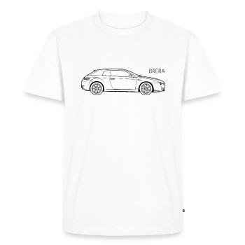 Brera - T-shirt Premium bio Homme - blanc - Devant - Nico (187cm)